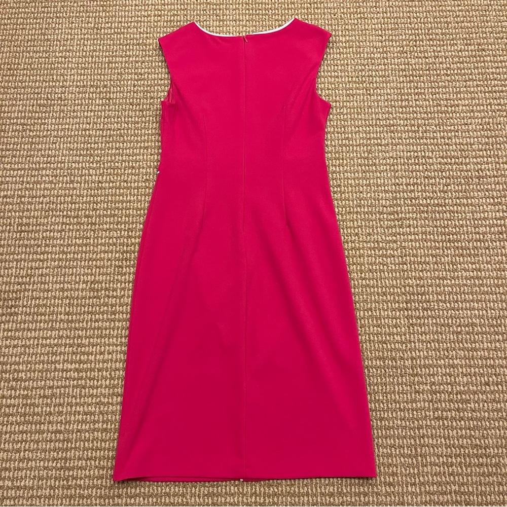 Glamour Hot Pink Sleeveless Shift Dress 6 - Picture 7 of 7